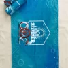 Hello Summer Blue Beach Towel