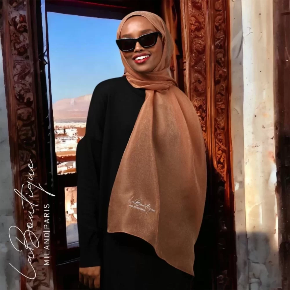 Glitter Shawl - Copper - 70x190
