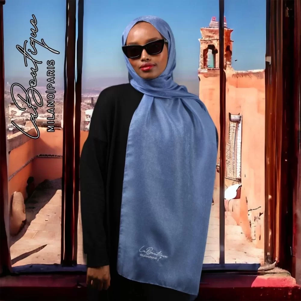 Glitter Shawl - Indigo - 70x190