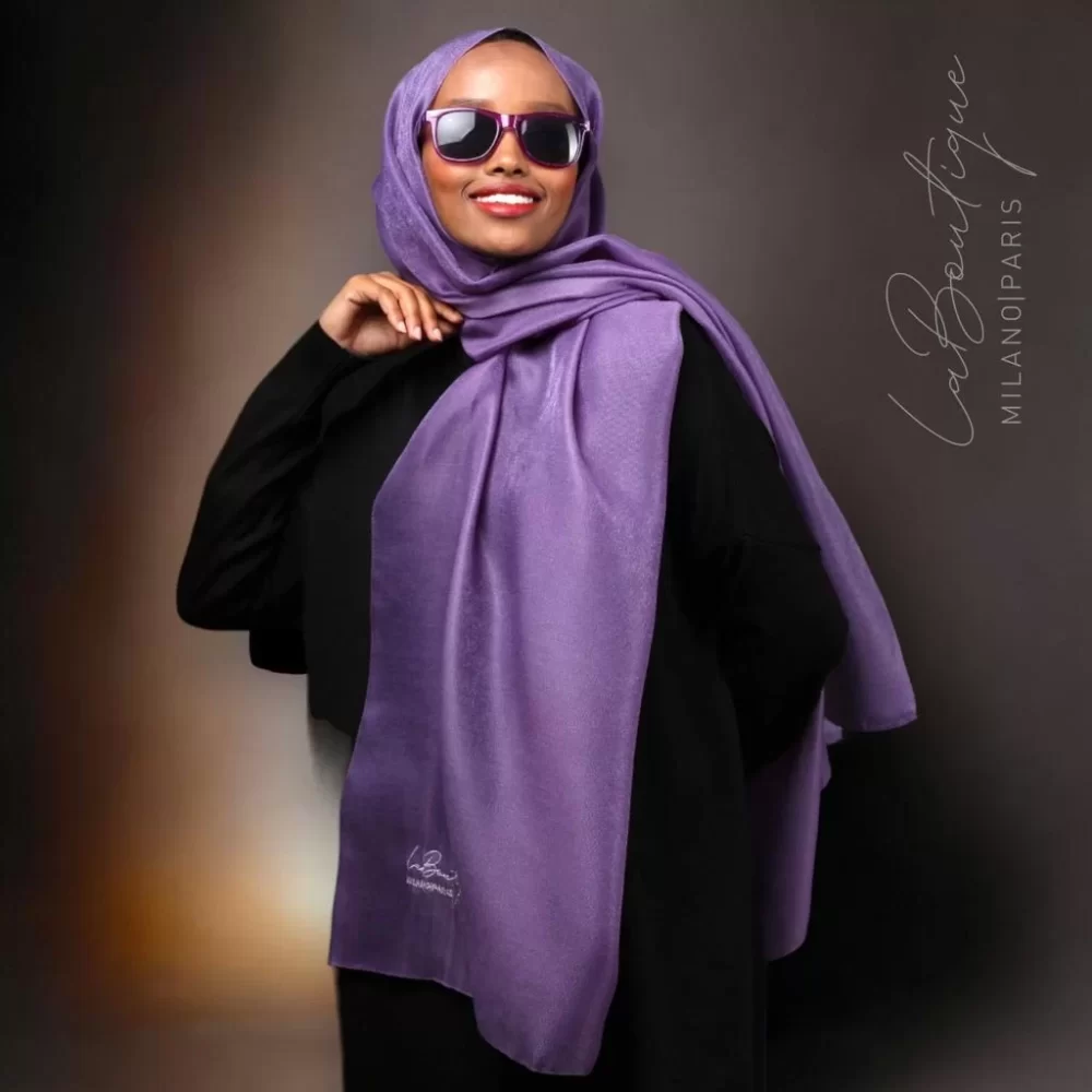 Glitter Shawl - Violet - 70x190