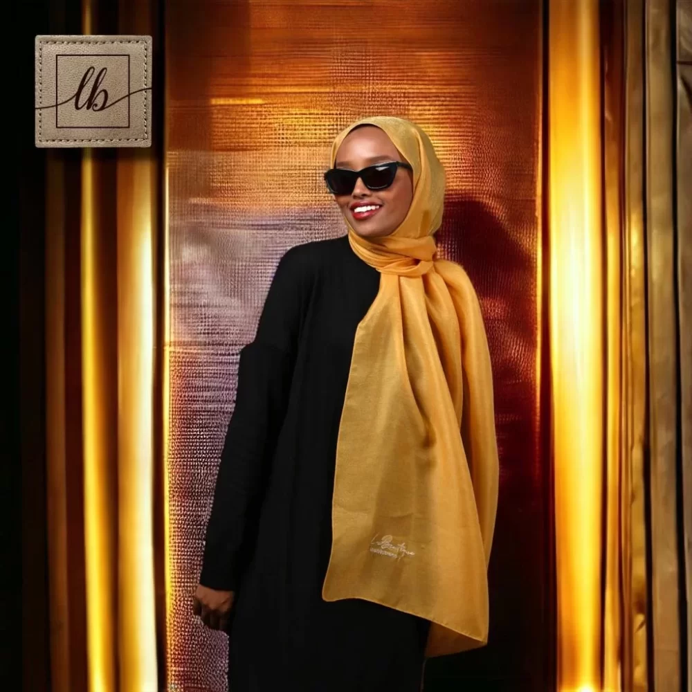 Glitter Shawl - Yellow Daisy - 70x190