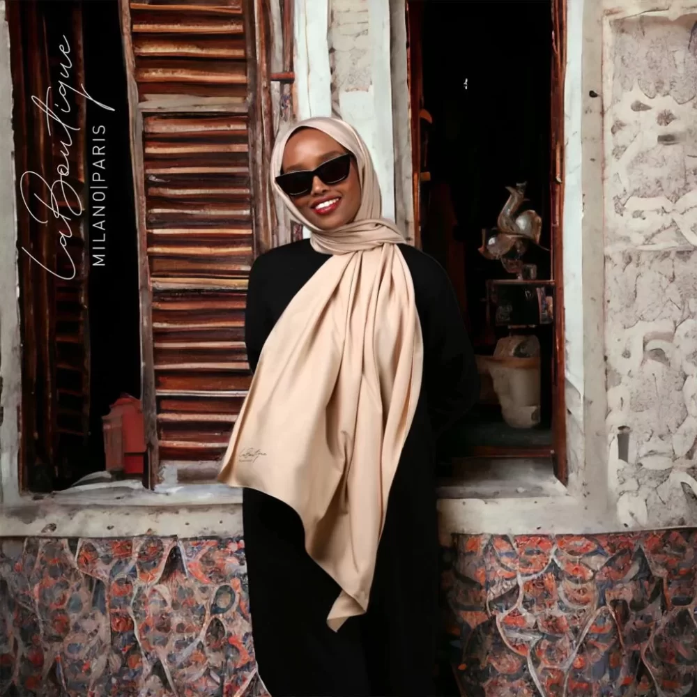 Free Shawl - Cream - 70x190