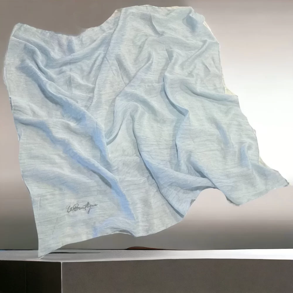 Herbal Planty Scarf Carolina Blue