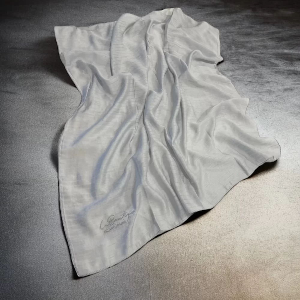 Herbal Planty Scarf Fog Grey