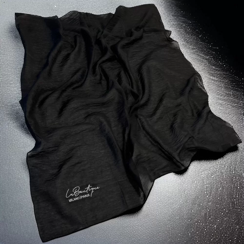Herbal Planty Scarf Black
