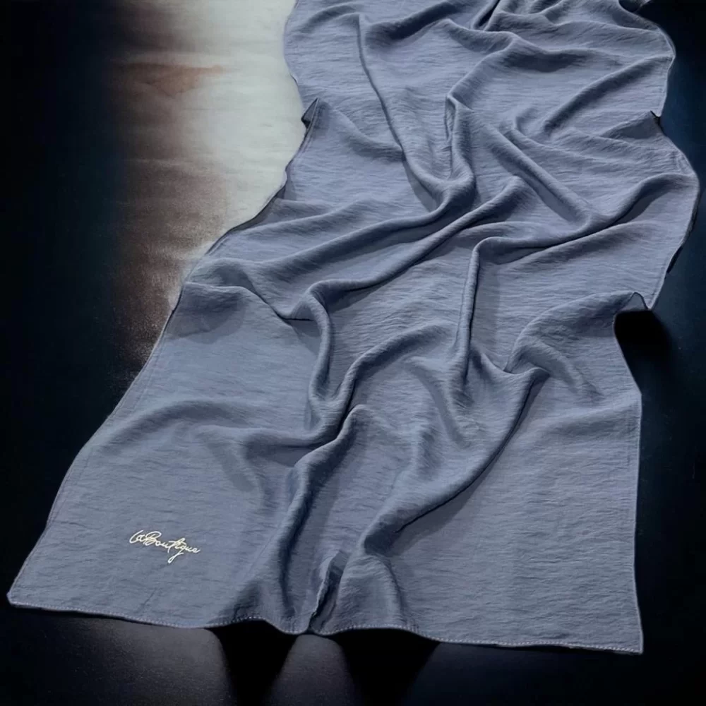 Herbal Planty Scarf - Indigo - 70x190