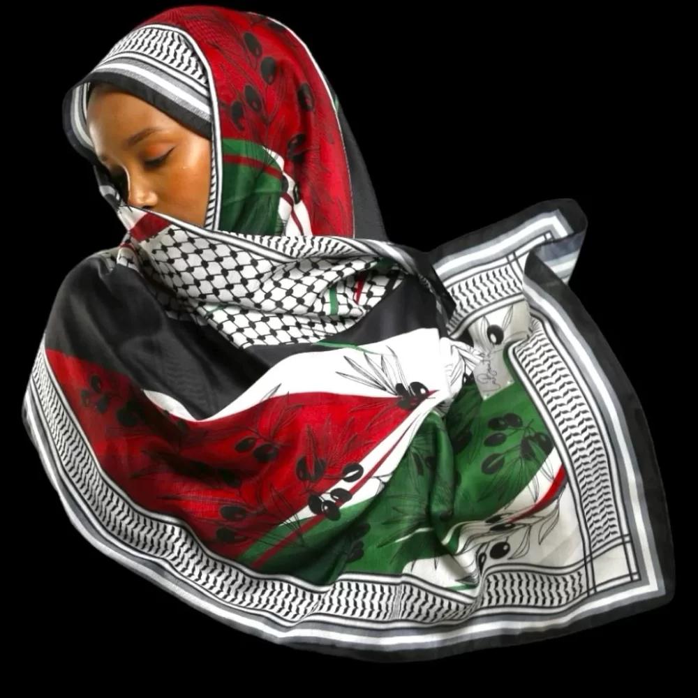 Kefiye Scarf F102 70x190 Herbal/Planty